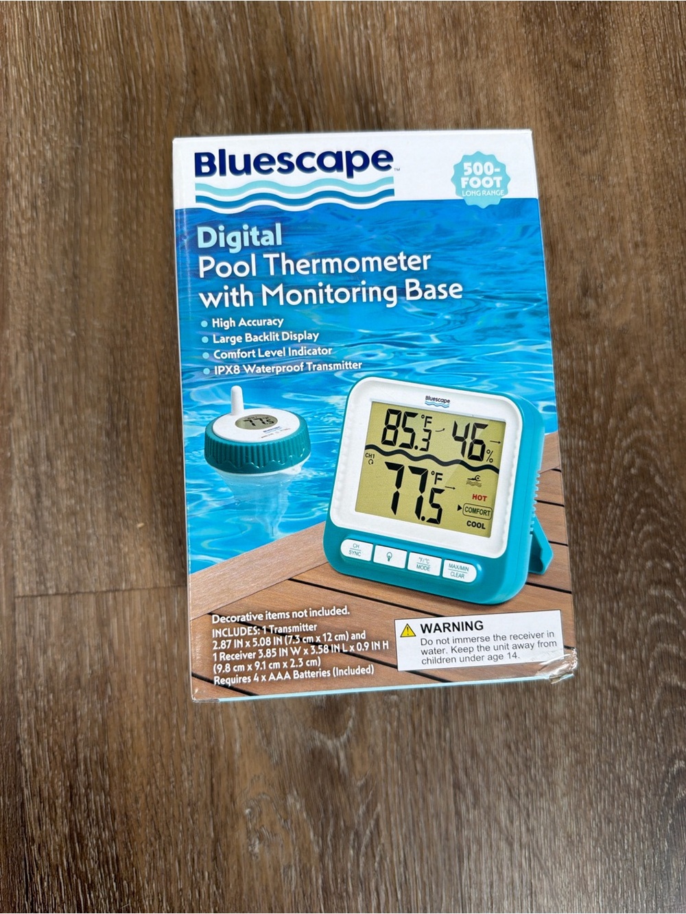 Brand New Digital Pool Thermometer with Monitoring Base